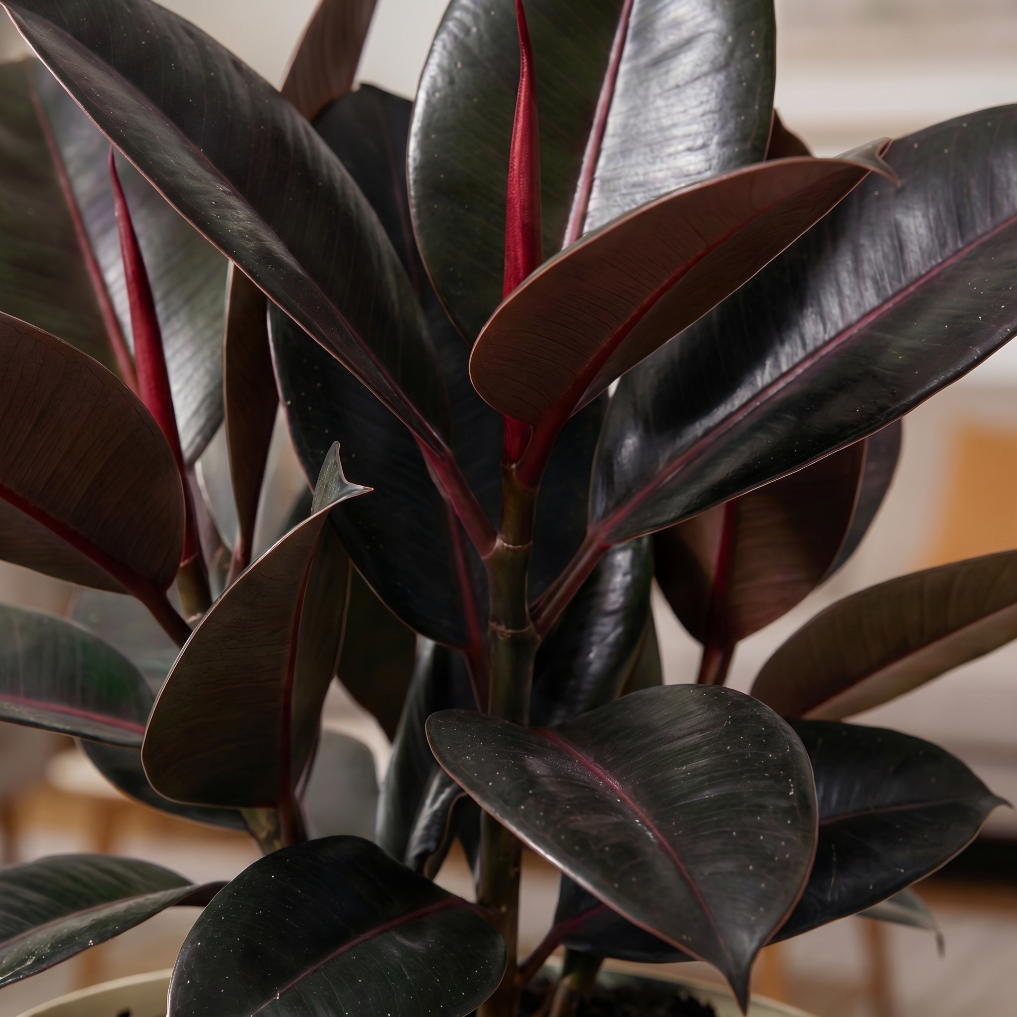 Black Ficus Burgundy - Rubber Plant